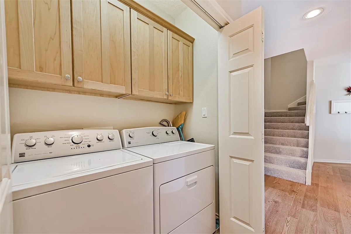 Full sized washer and dryer