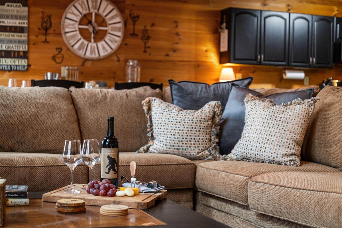 Tasteful décor and thoughtful touches enhance the overall ambiance of the room.