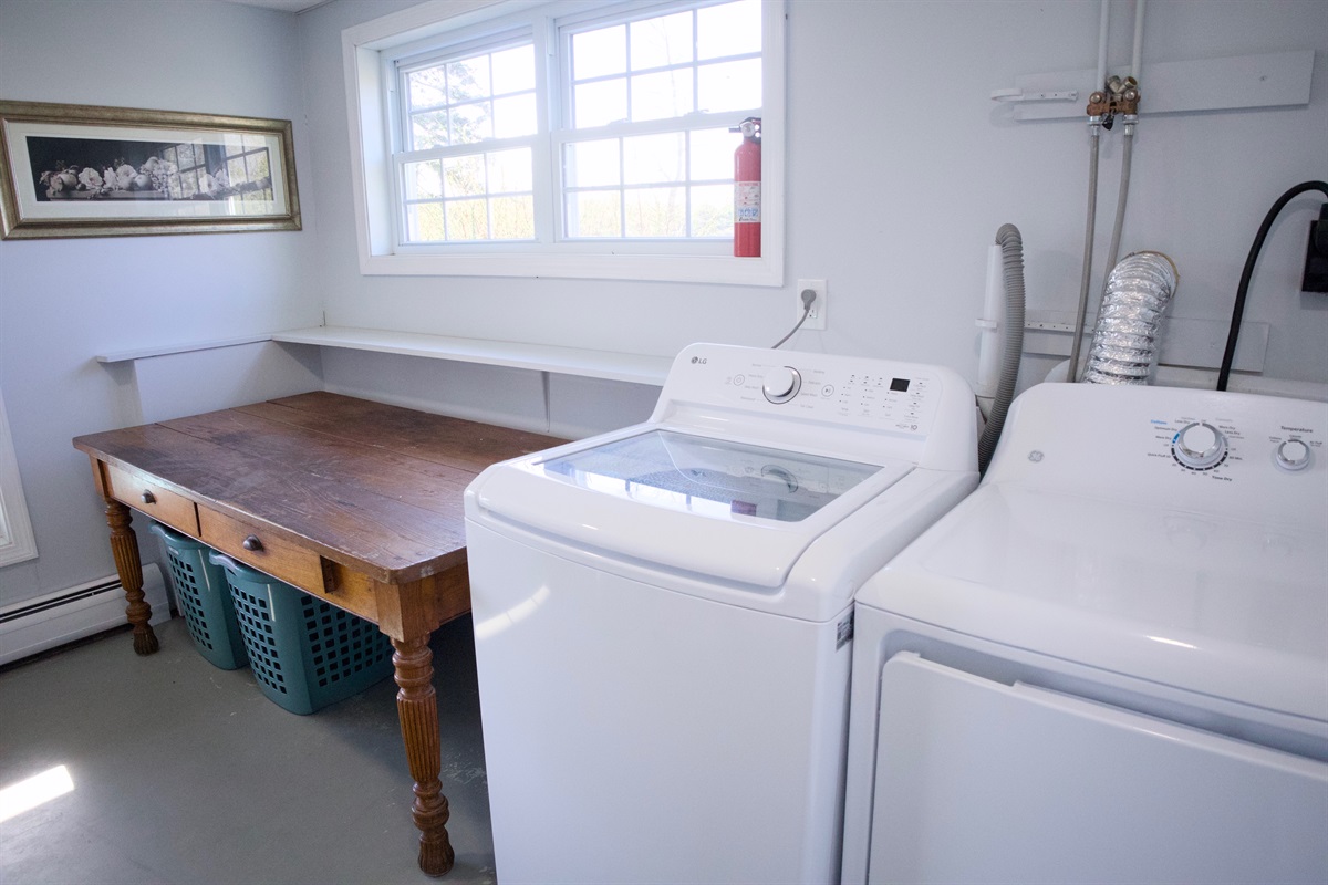 Basement laundry is for guest use