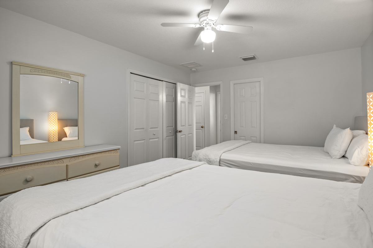 Unit #2 Right: Bedroom #2 mirror & closet.