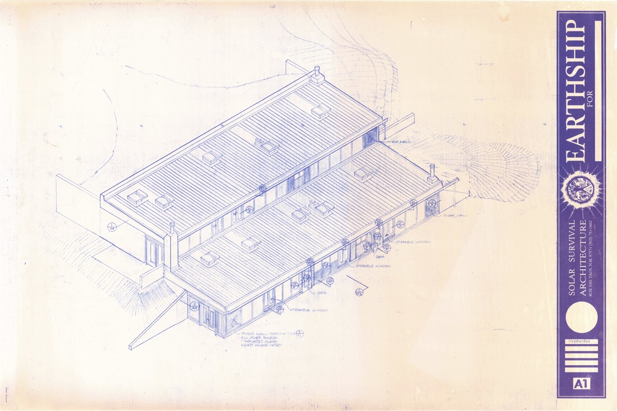 original blueprints designed by Michael Reynolds