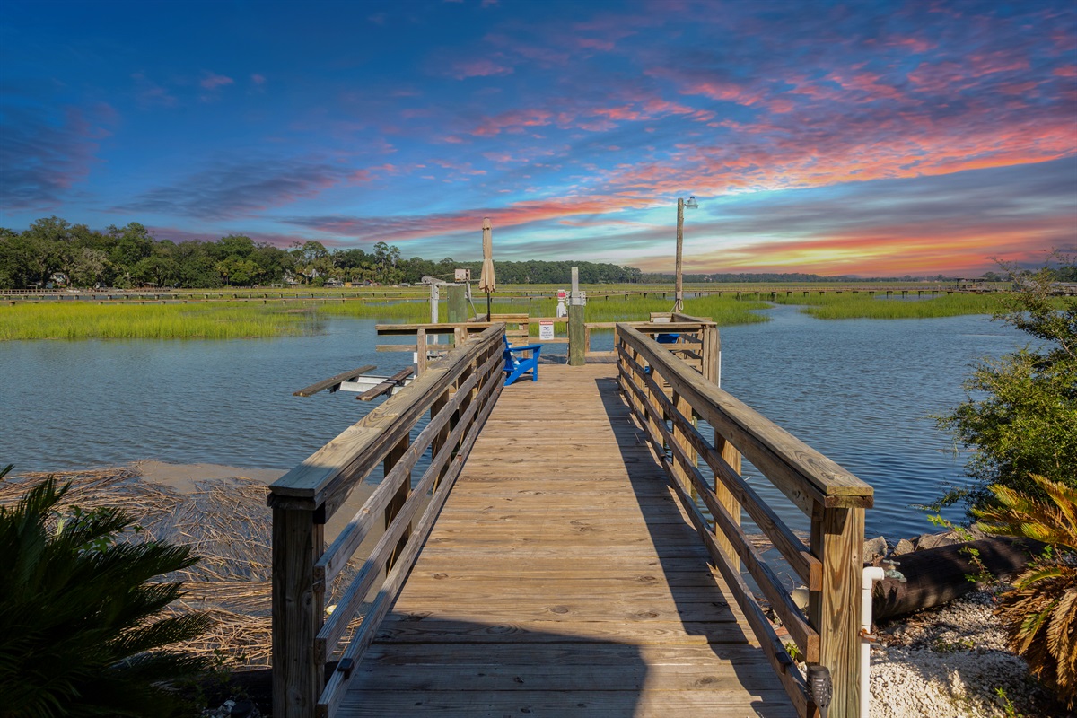 Your private dock invites fishing, crabbing, or simply soaking up the view.