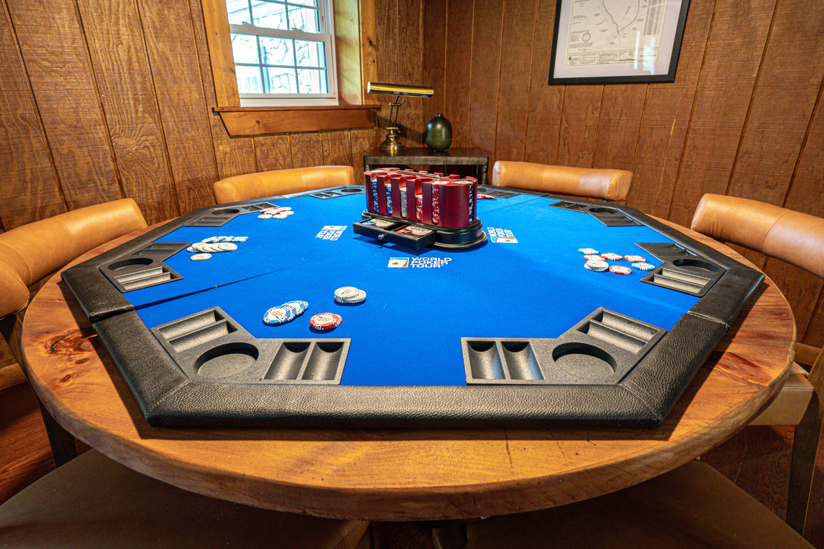 Unwind with friends at this vibrant poker setup, perfect for fun-filled evenings!