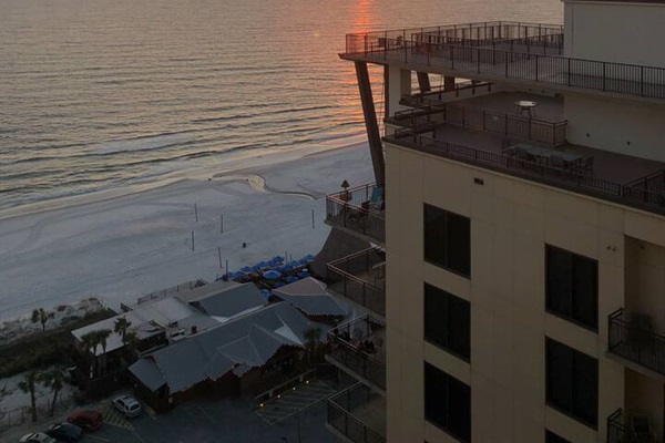 Sunset from west balcony