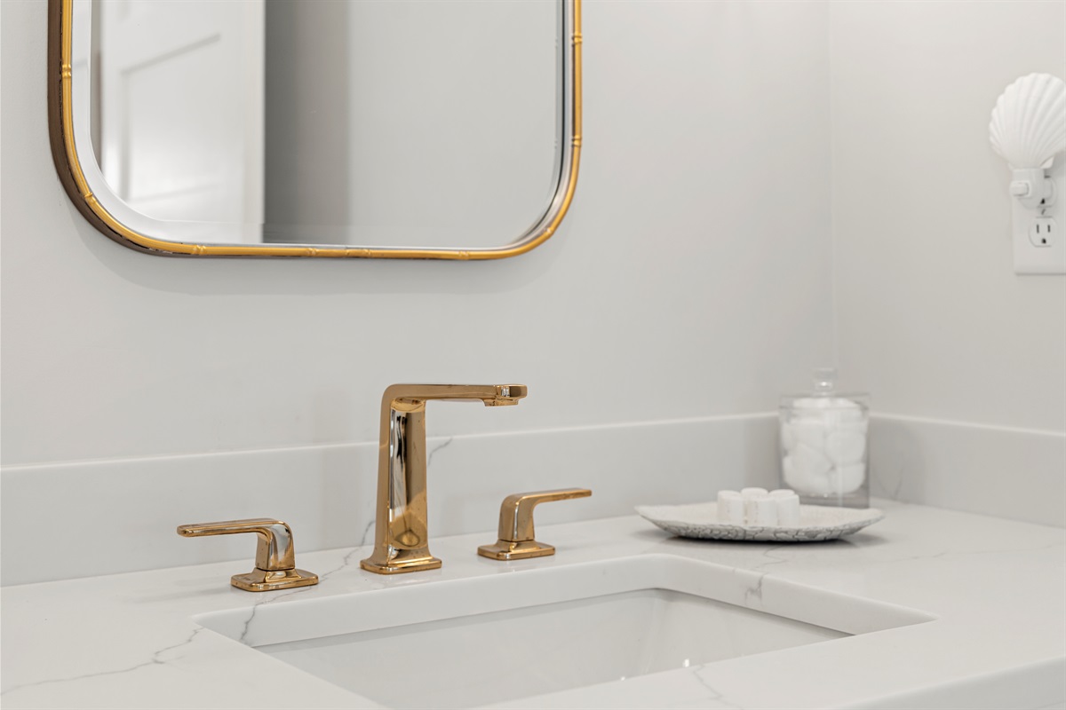 Vanity with ample storage for a clutter-free bathroom.