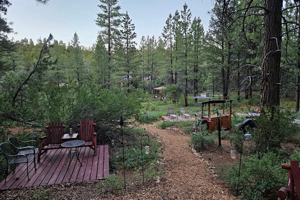 view of the property from the A-Frame deck