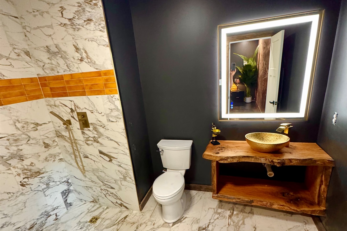 4’ custom live edge vanity