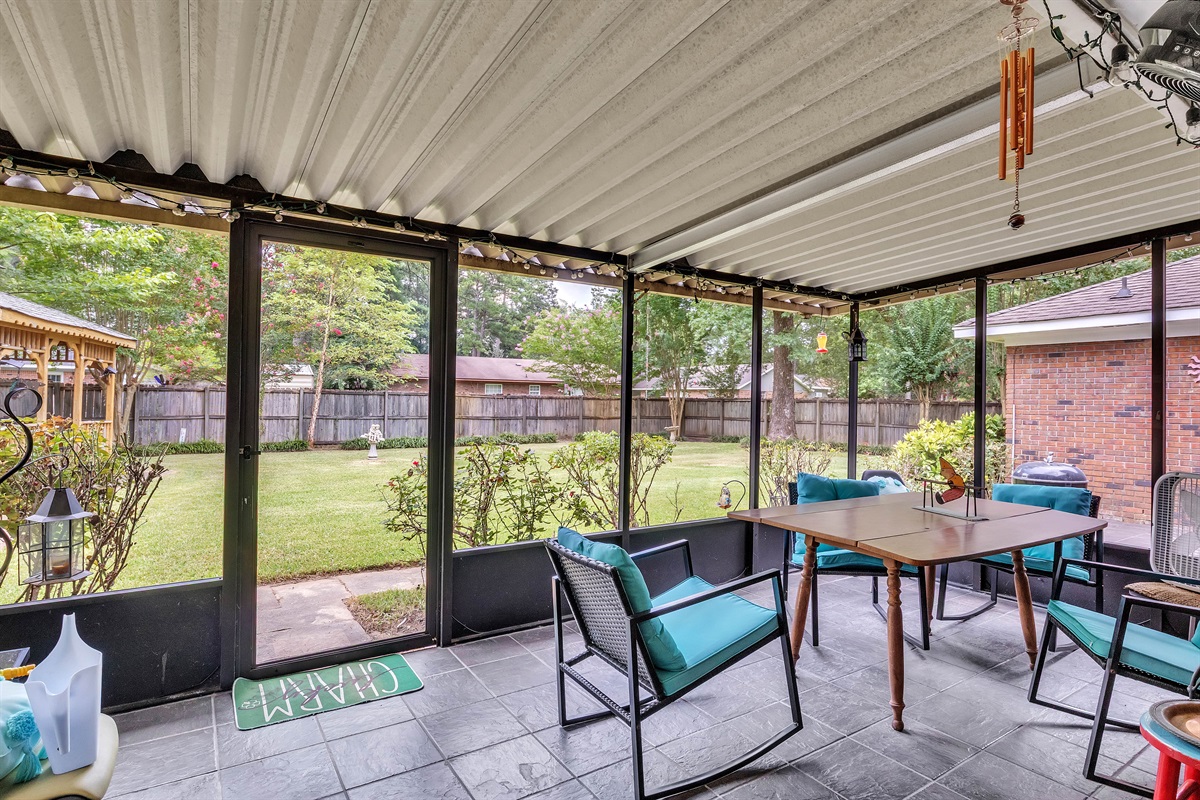 Screened in Back Patio