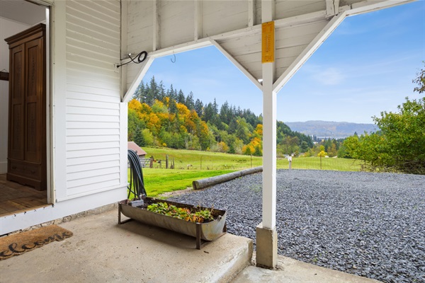 Entrance through Porch to Kitchen