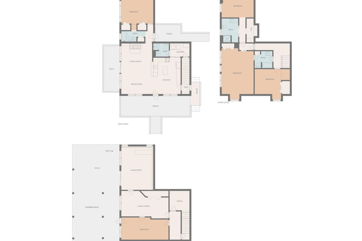 house plan - three levels