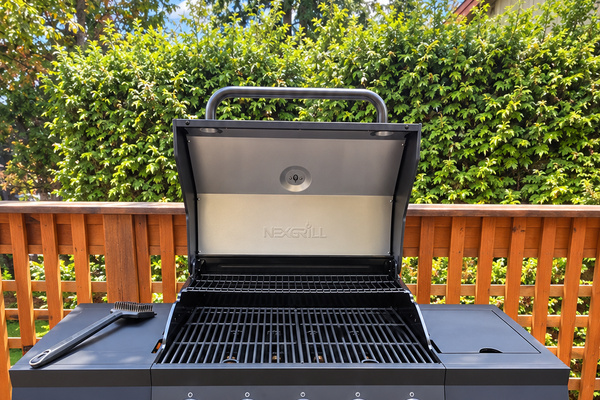 Oversized propane bbq.