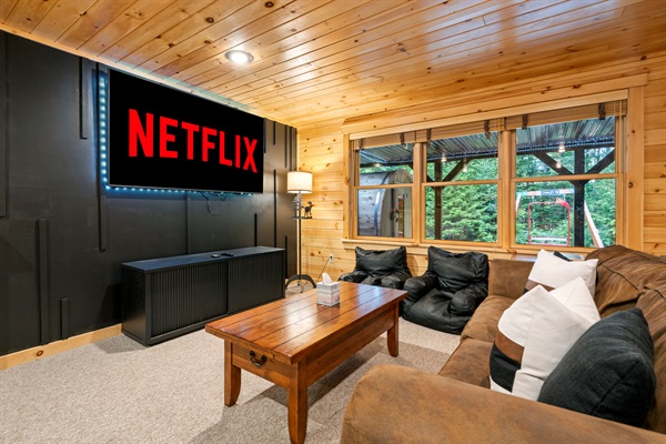 A true hangout spot: games, movies, and space for the whole crew to play