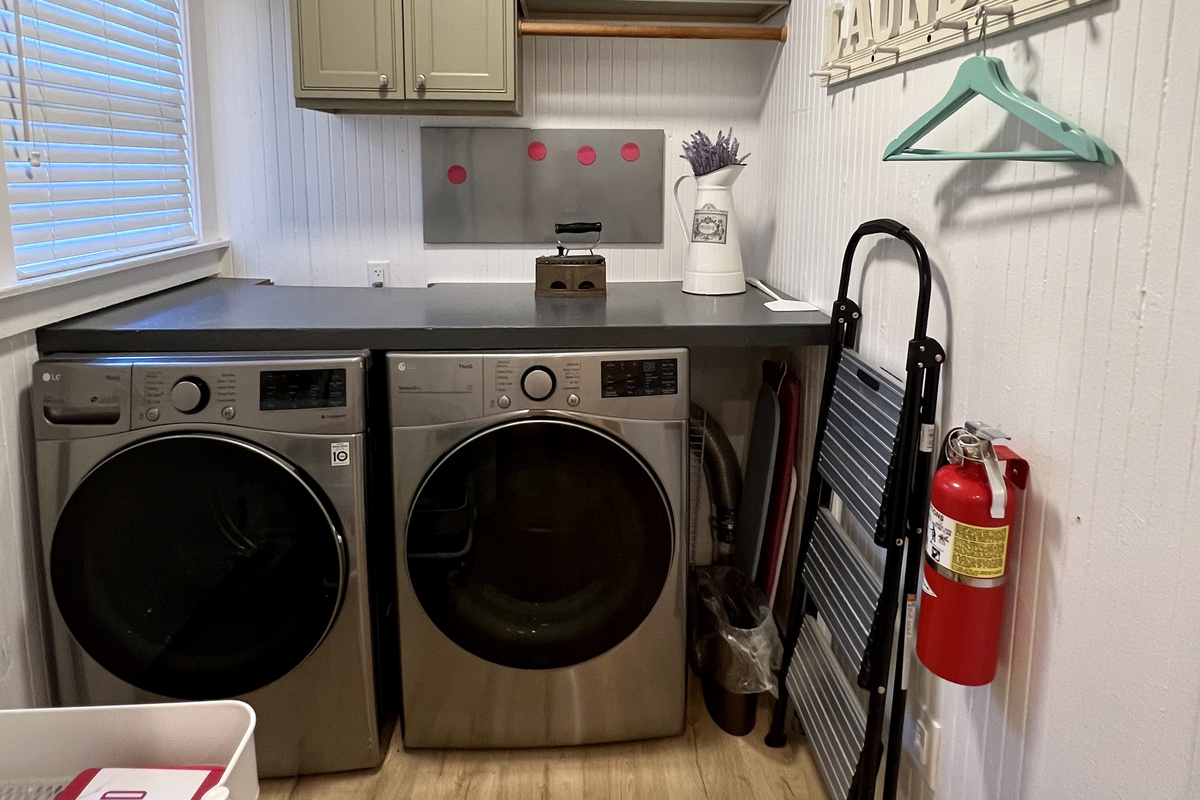 In Unit laundry room and storage