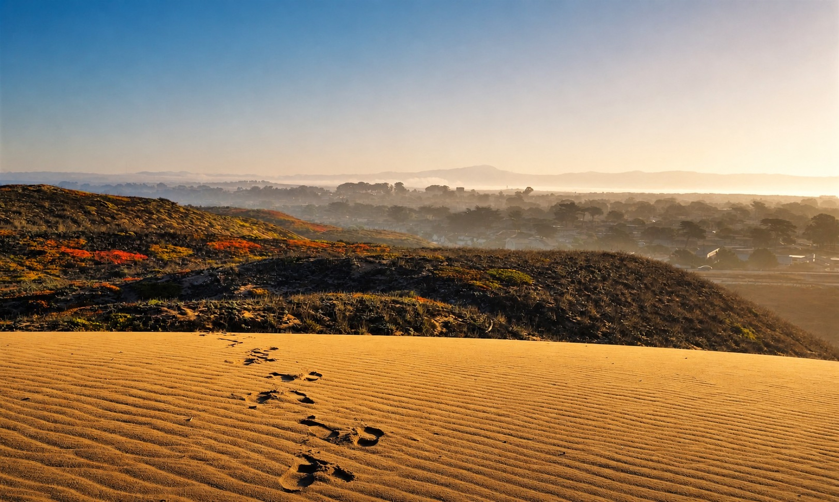 Scenic sand dunes and coastal landscape (photo by host)