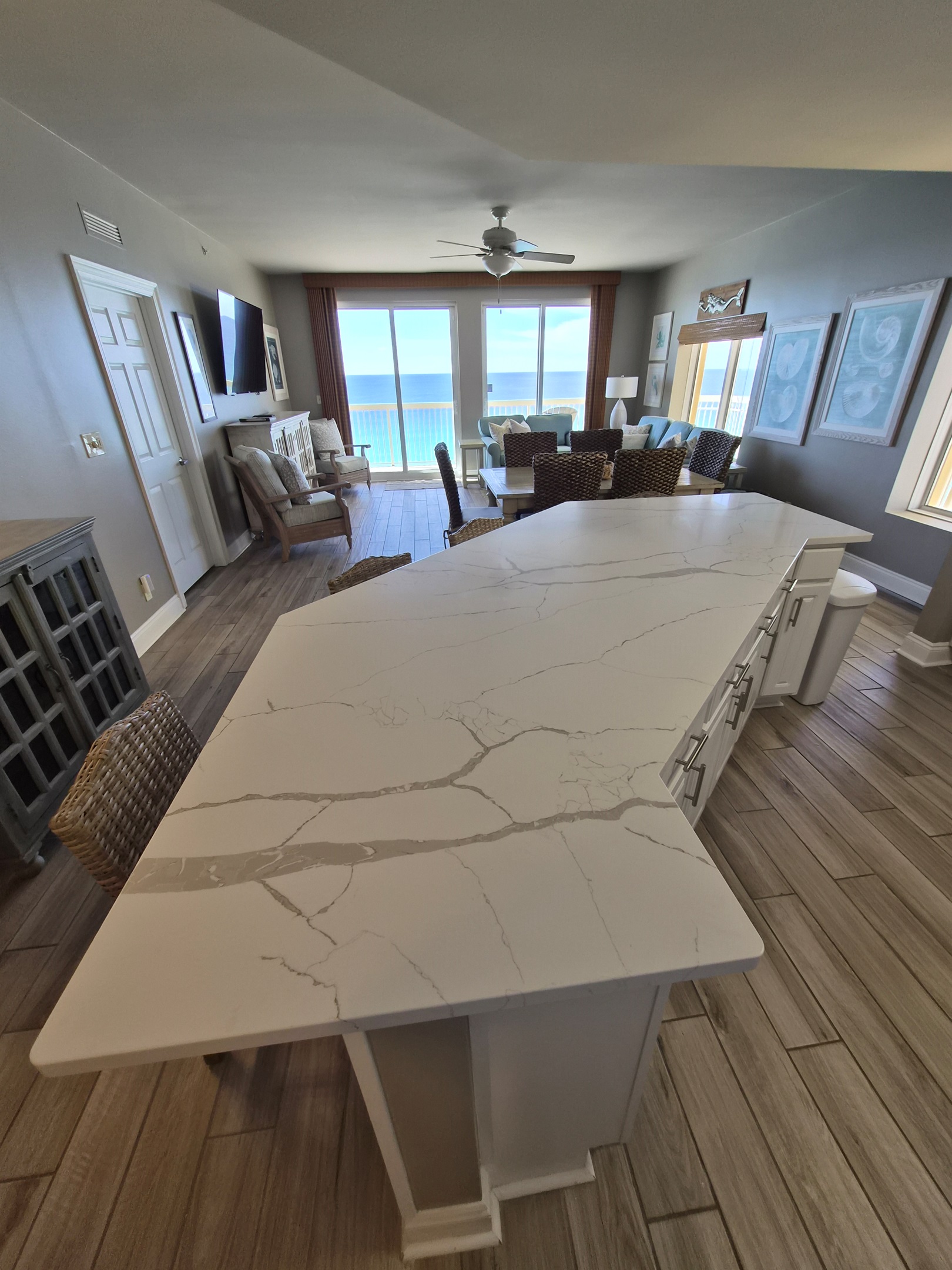Looking over new kitchen island as part of 2026 major upgrade