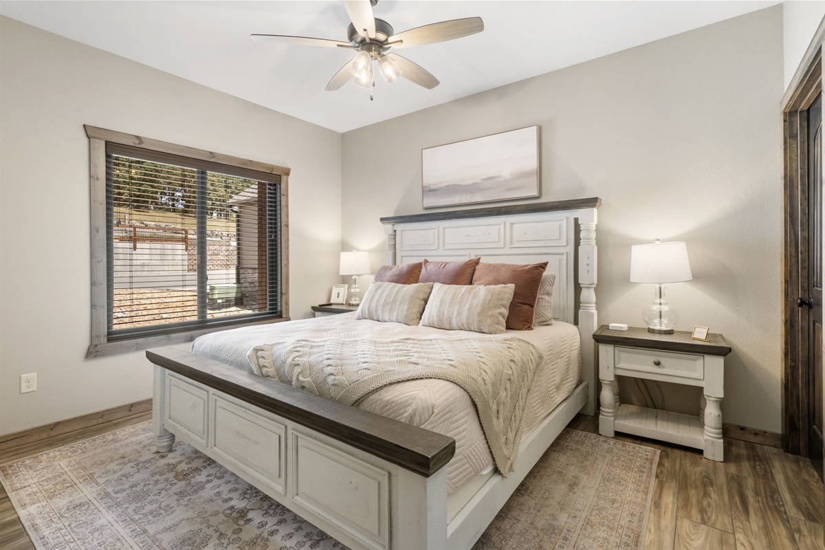 Main Level King Bed #1 w/ ensuite bath