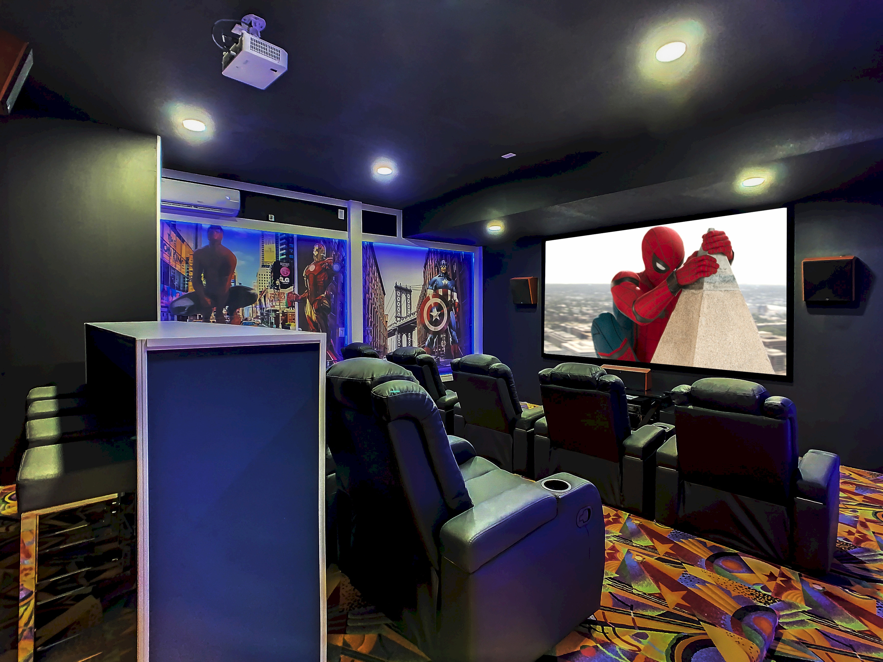 Movie Theater-150" Screen-Surround Sound