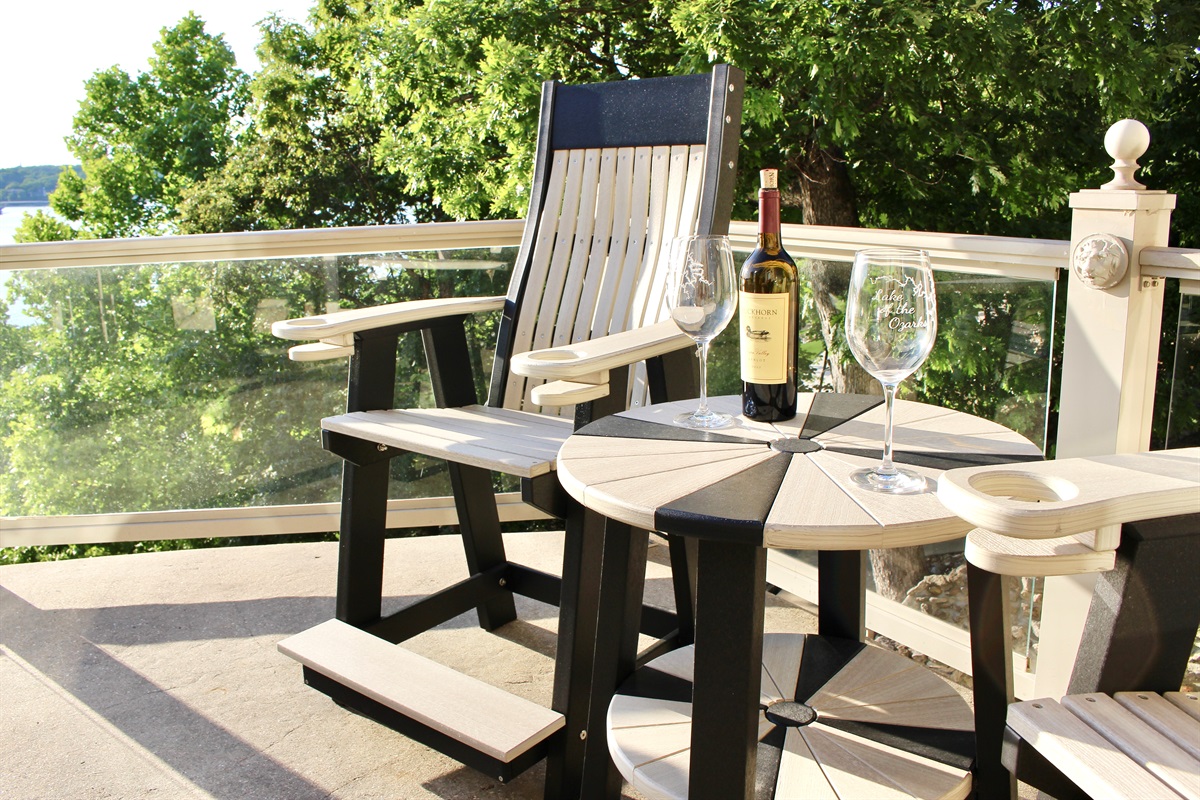 Enjoy the main level balcony with glass railing
