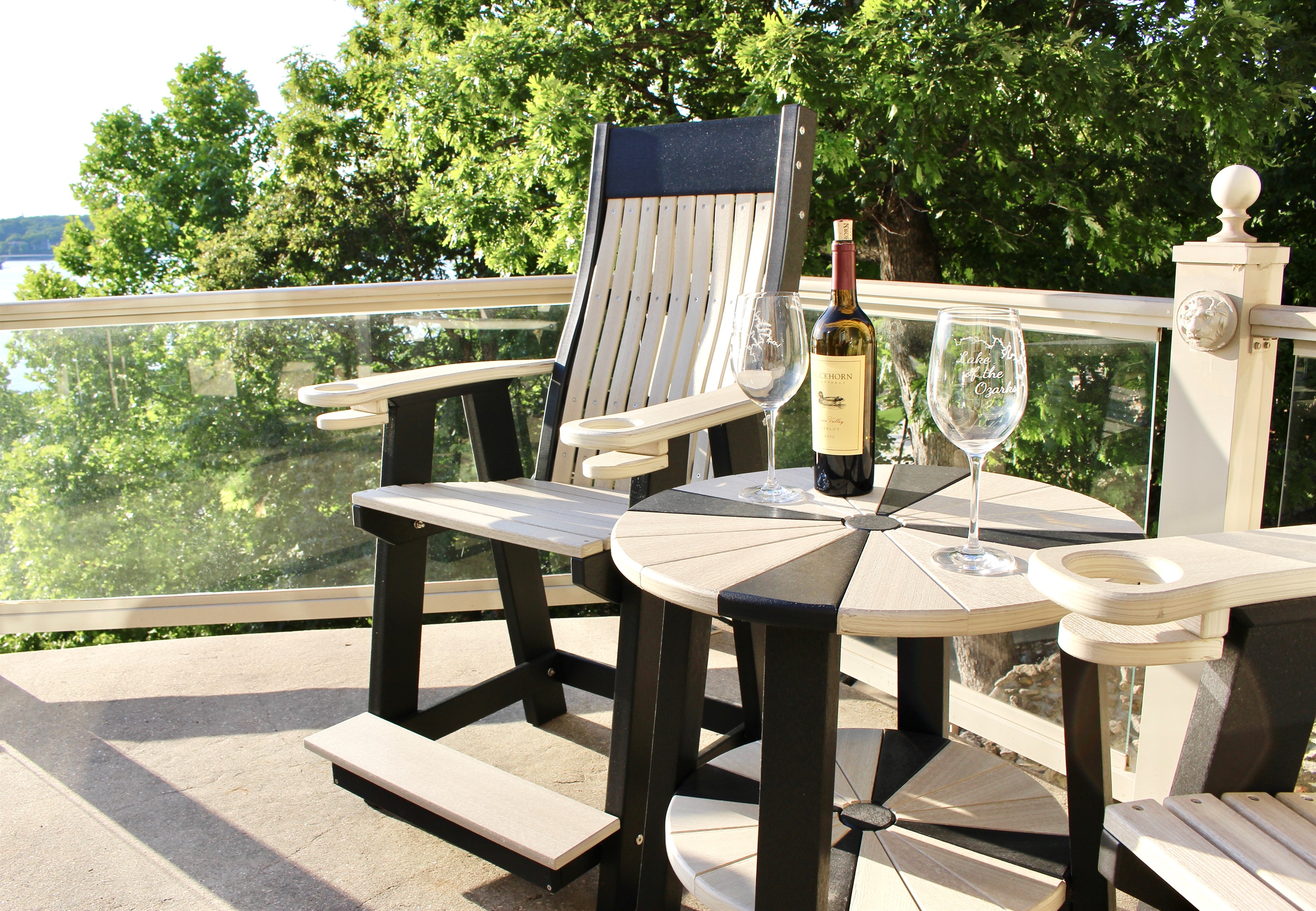 Enjoy the main level balcony with glass railing