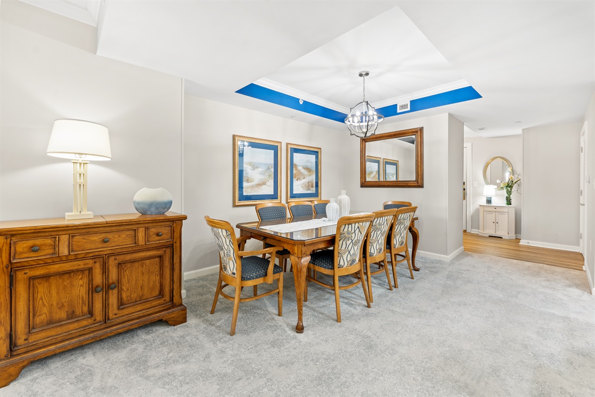 Large Dining area with seating for 8