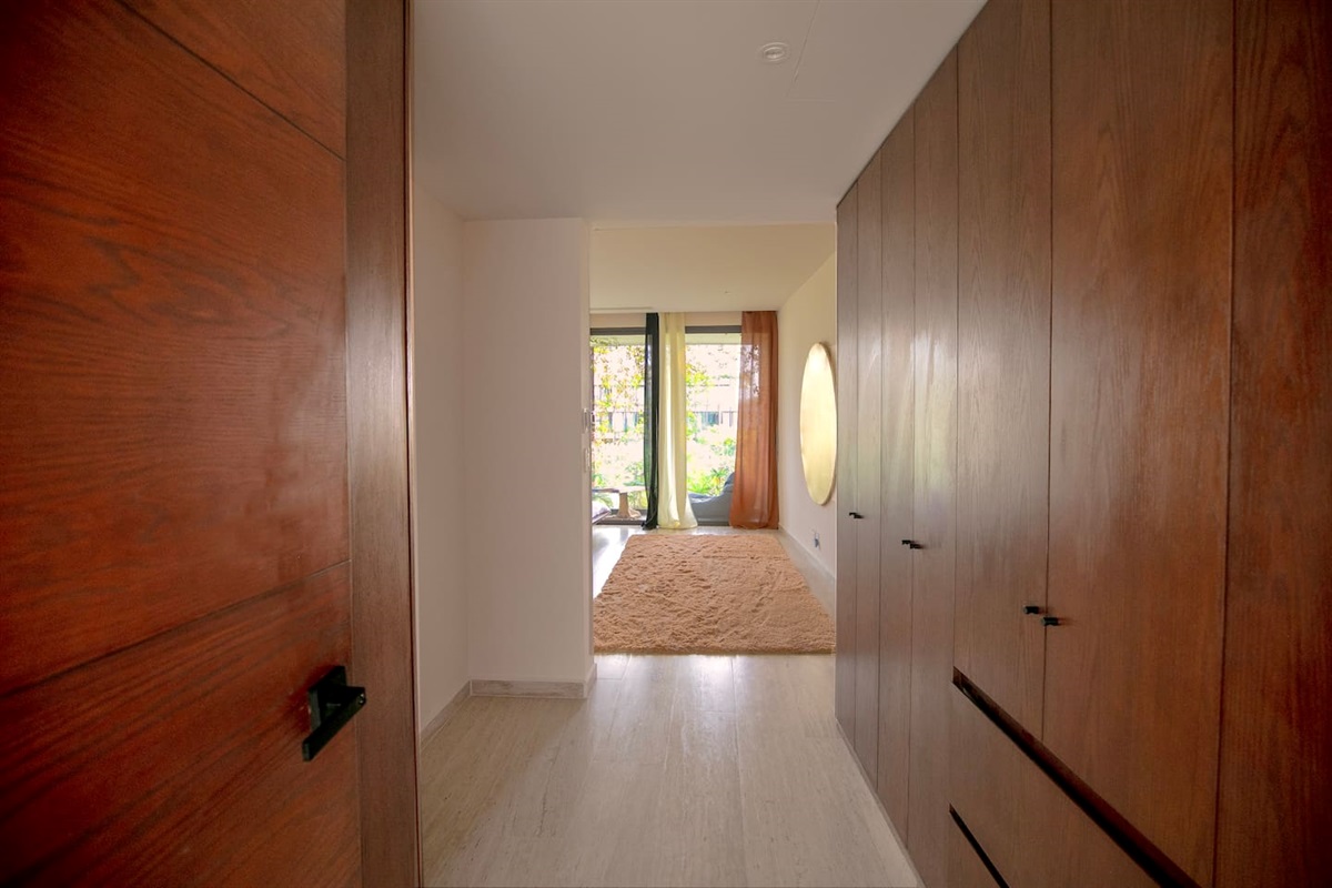 Closet space in each bedroom 