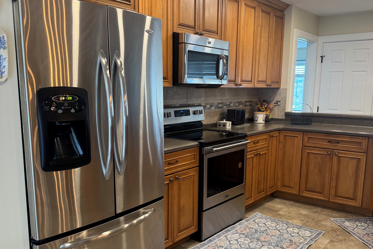 Kitchen with stainless appliances