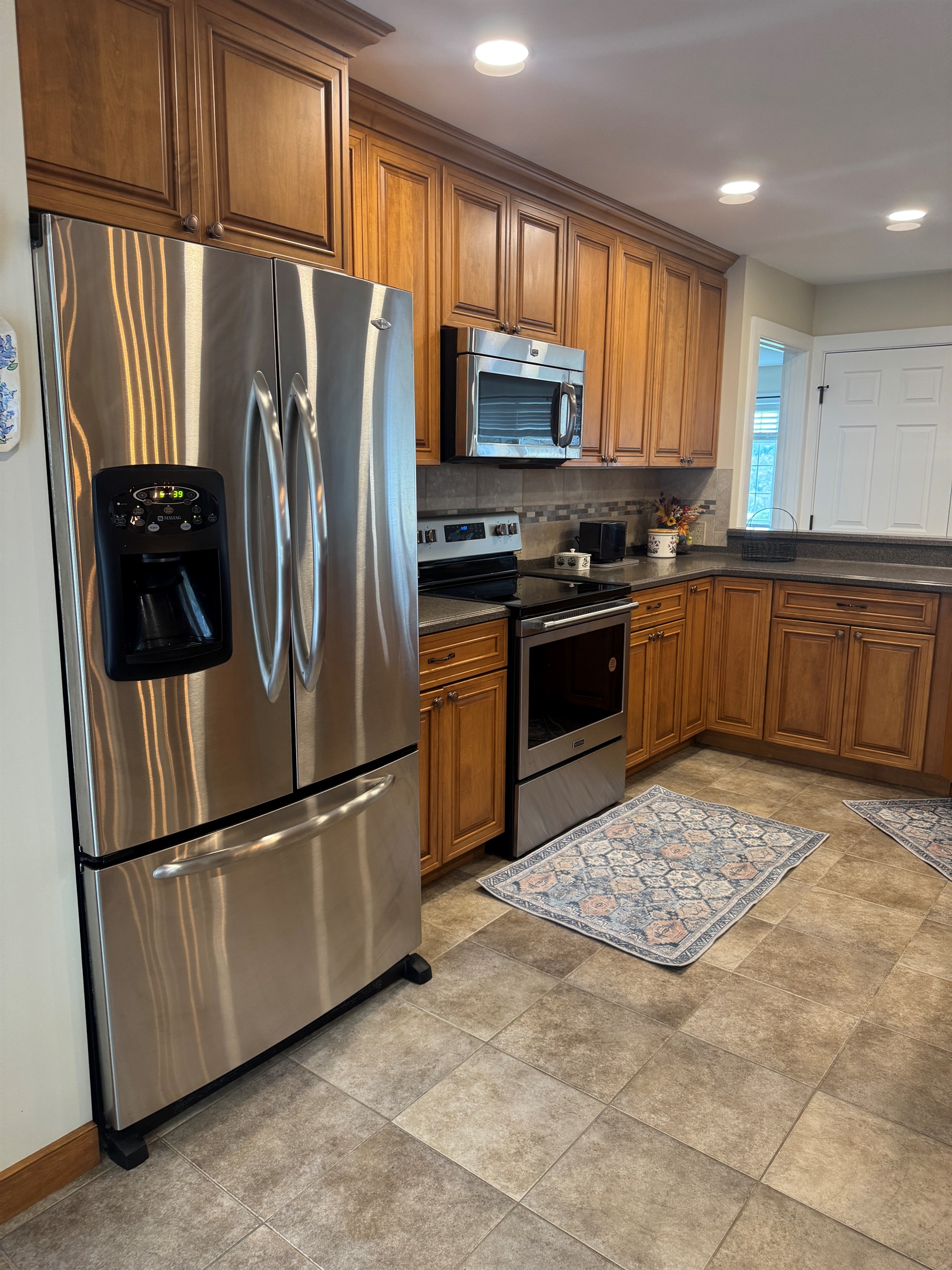 Kitchen with stainless appliances