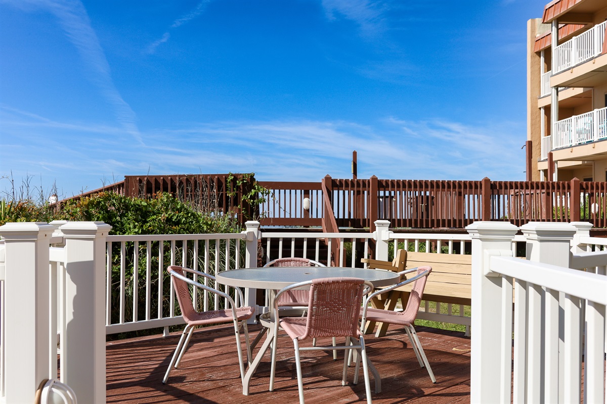 Outside sitting area