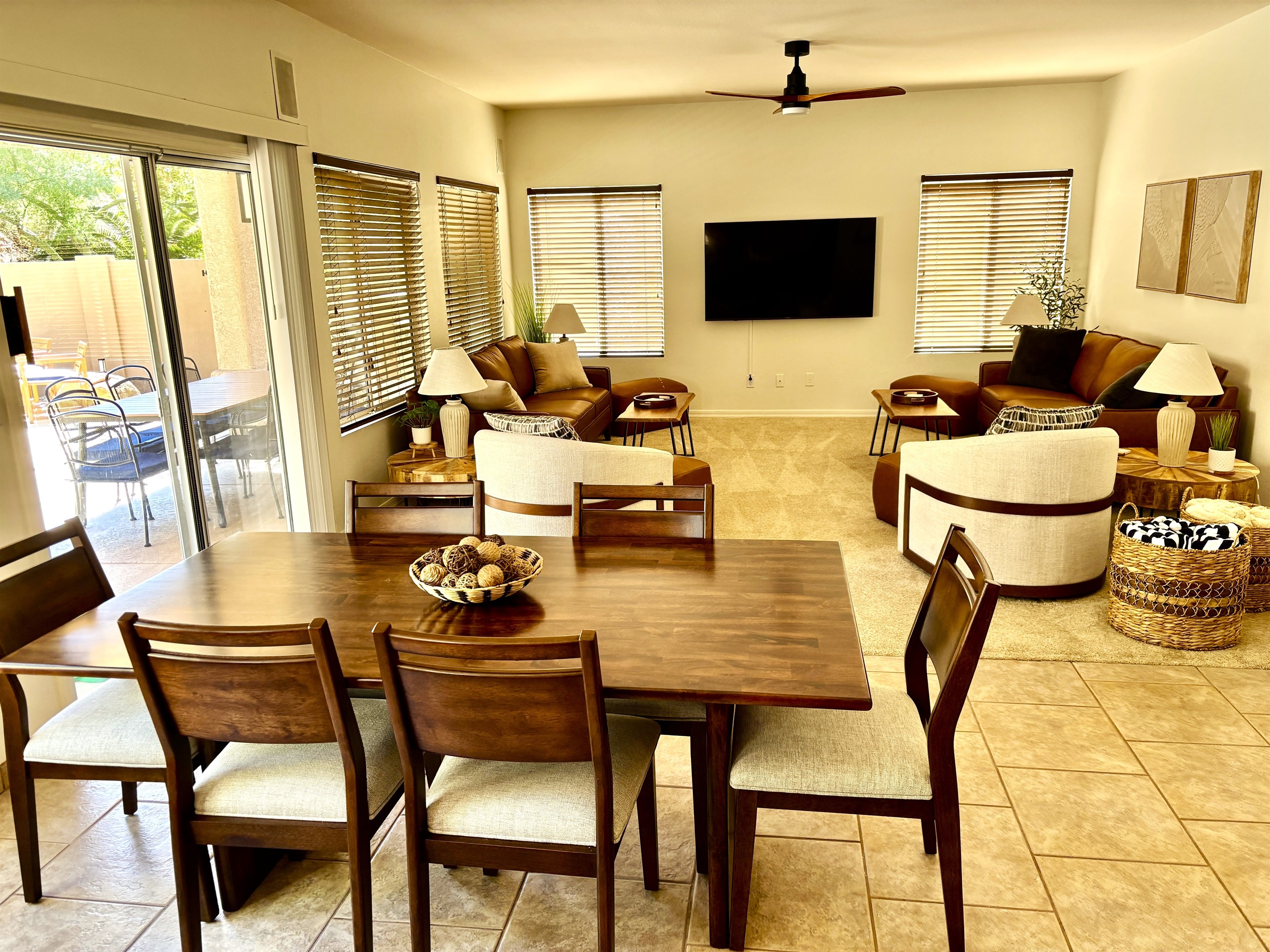 Open concept kitchen and family room