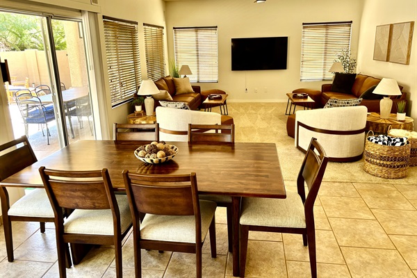 Open concept kitchen and family room