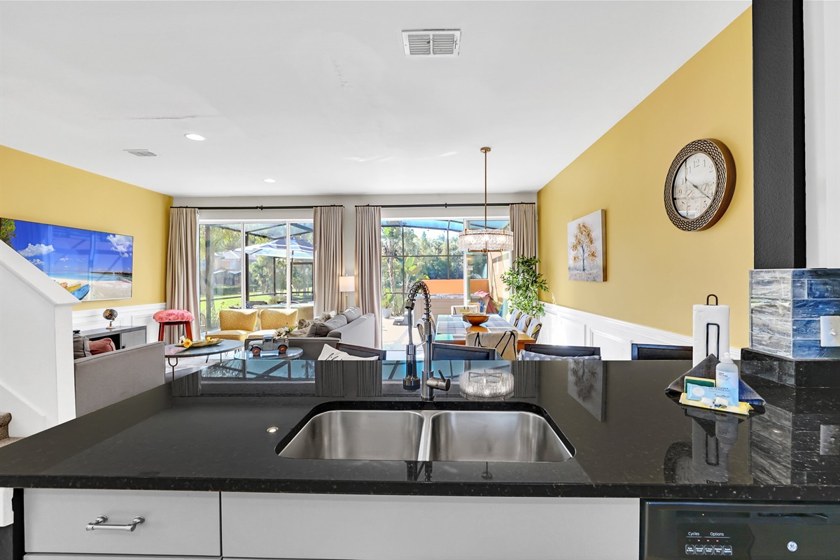 Kitchen view to the lanai