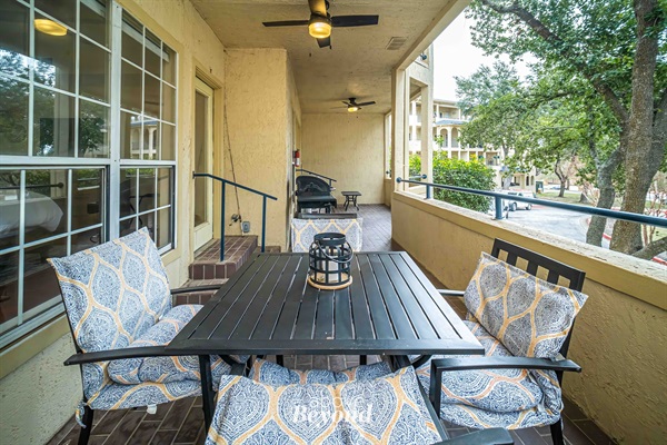 Outdoor seating area