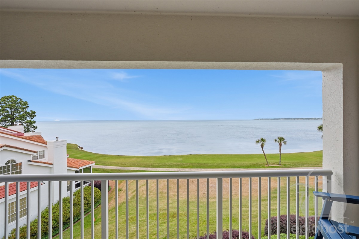 Bay views from the balcony