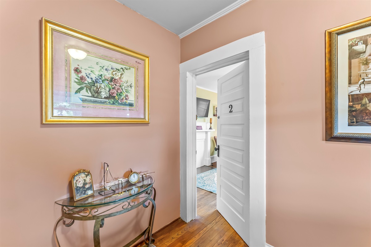 Foyer leading from front porch