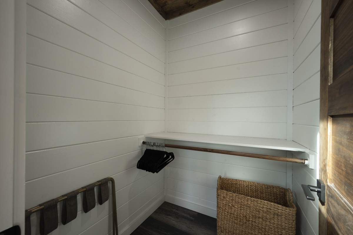 Spacious walk-in closet in every bedroom.
