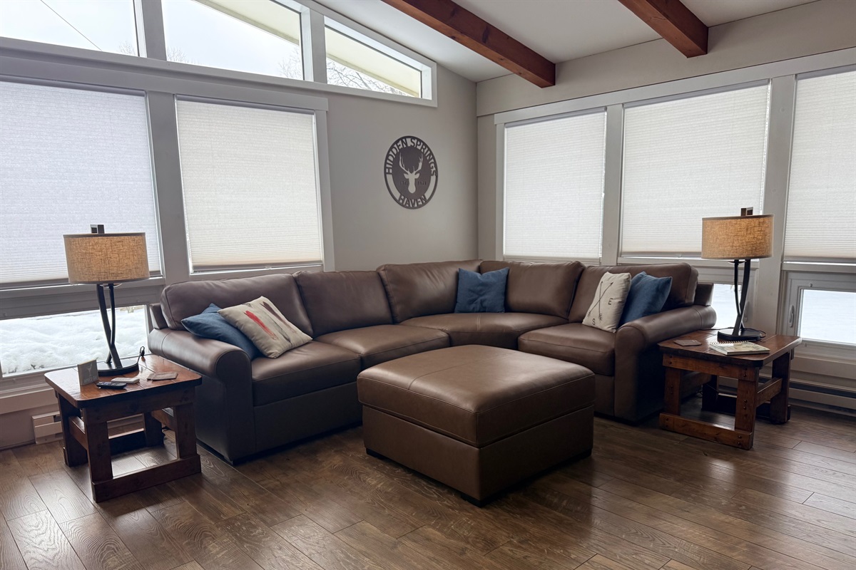 Recently added leather sectional sofa (Feb 2026)