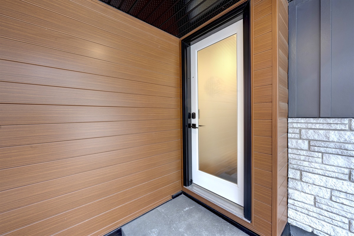 Private exterior door leading to your suite.