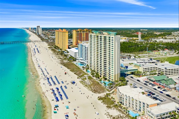 Aerial view of Aqua Resort