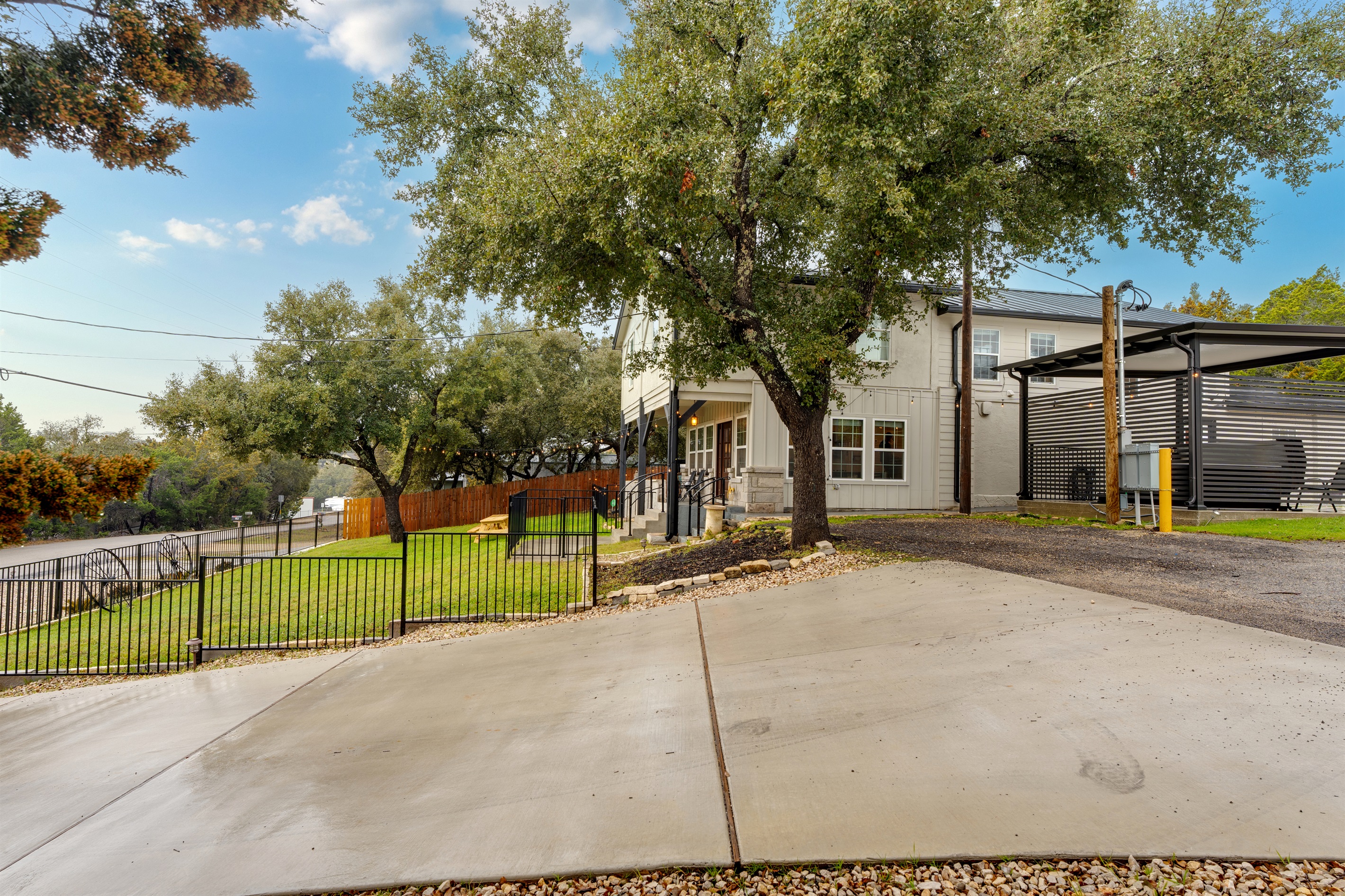Room for multiple vehicles and a yard big enough for cornhole, catch, or just sprawling out.