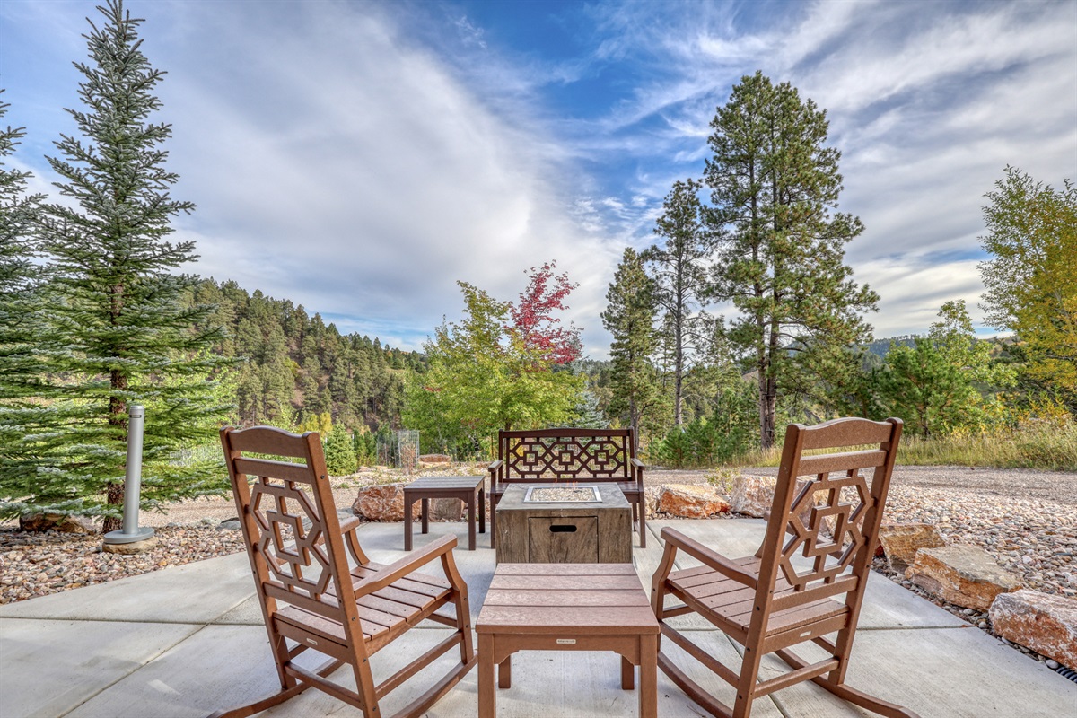 Patio with Firetable Lower Level