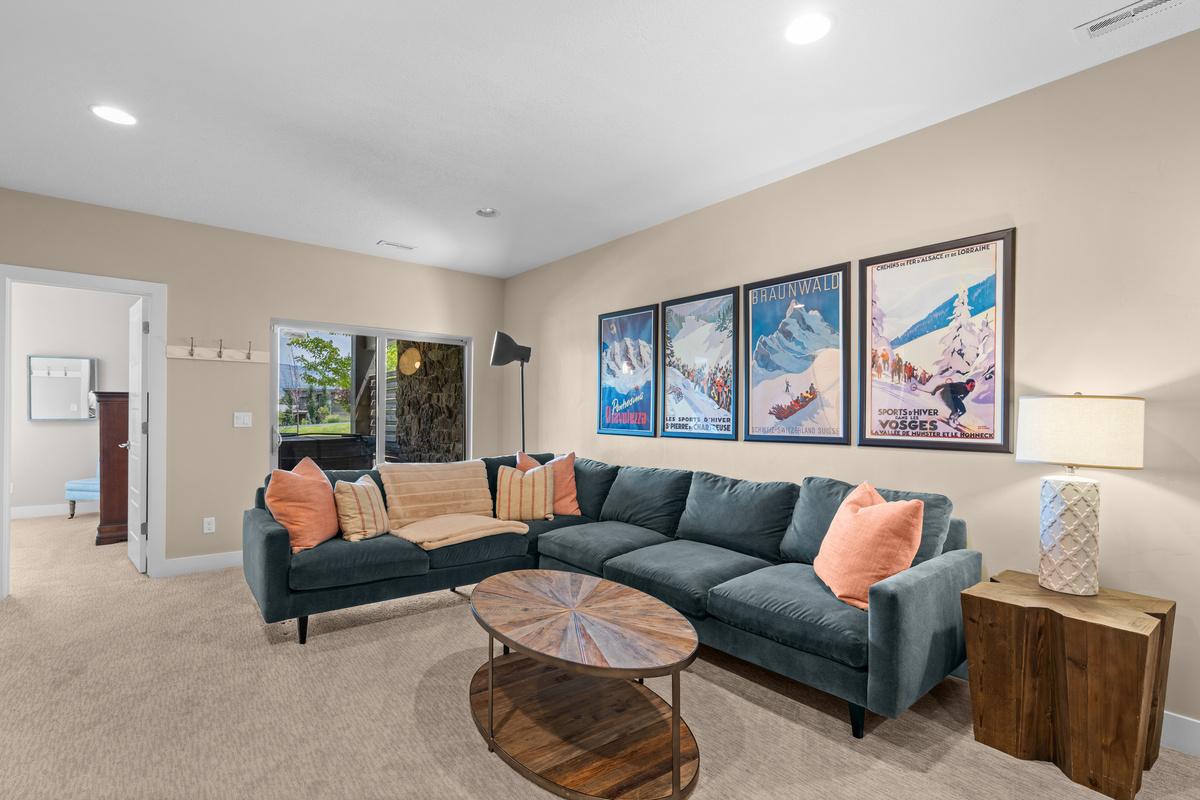 Relax, reconnect, and enjoy time together in the spacious rec room.
