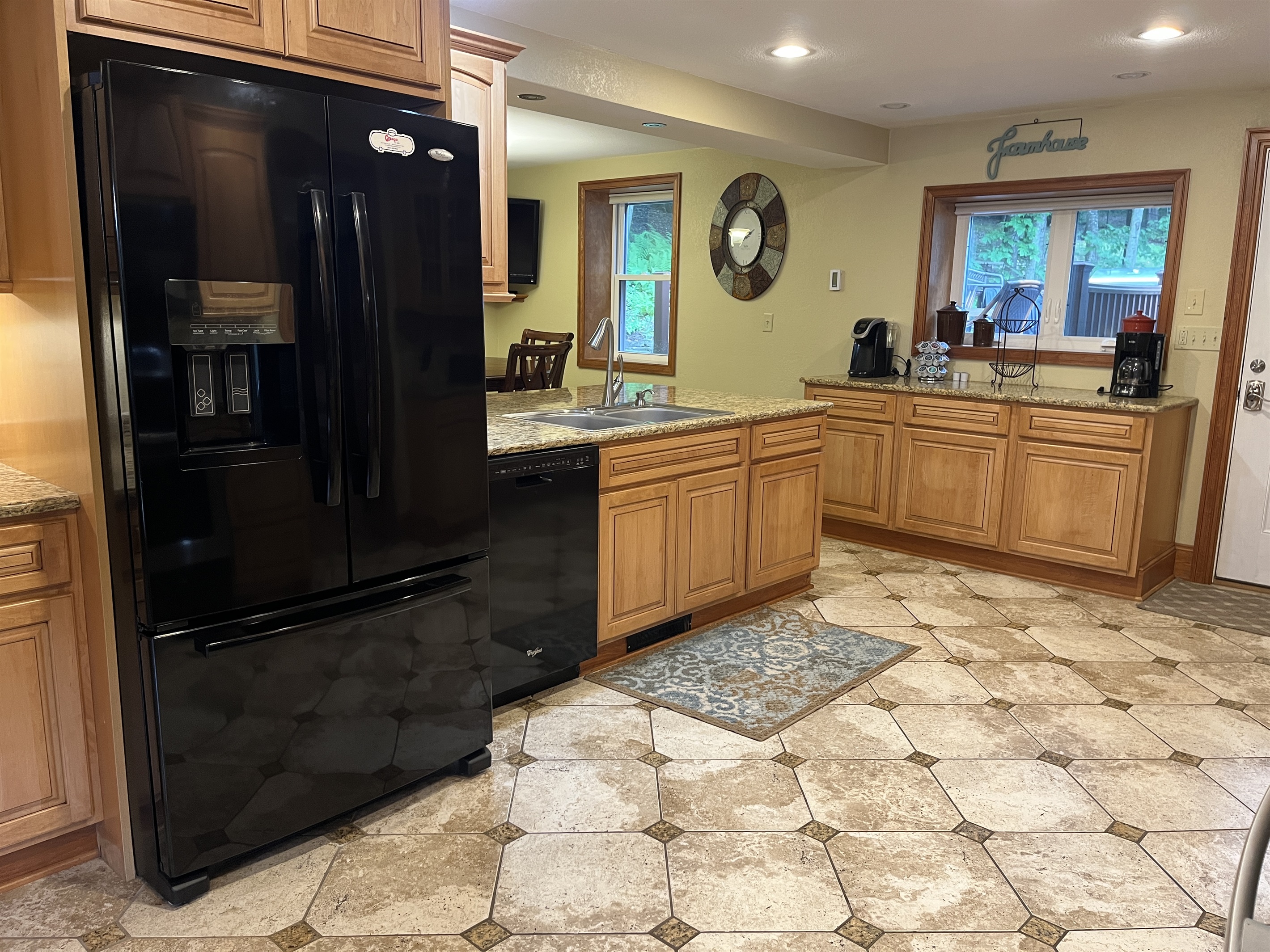 Spacious kitchen with eat-in nook