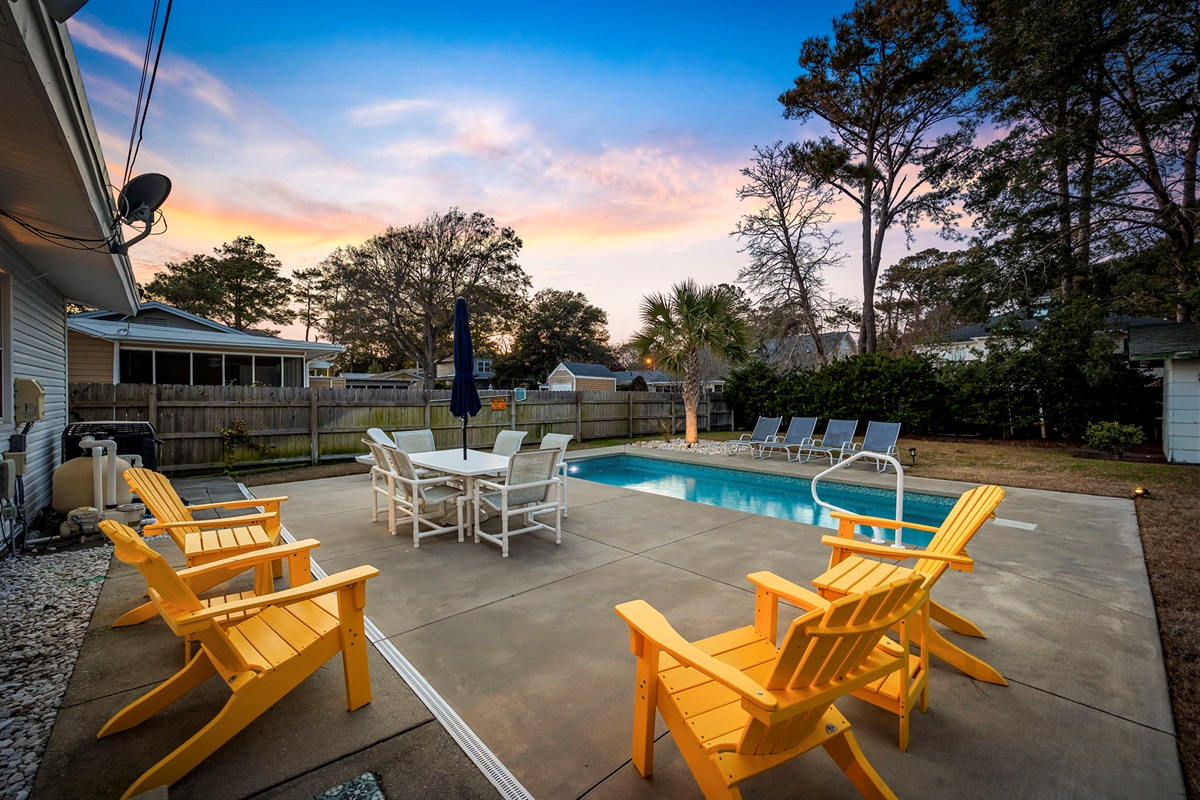 Extra outdoor seating for relaxing and grilling