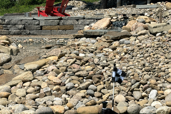 Putting green & pond w/ waterfall