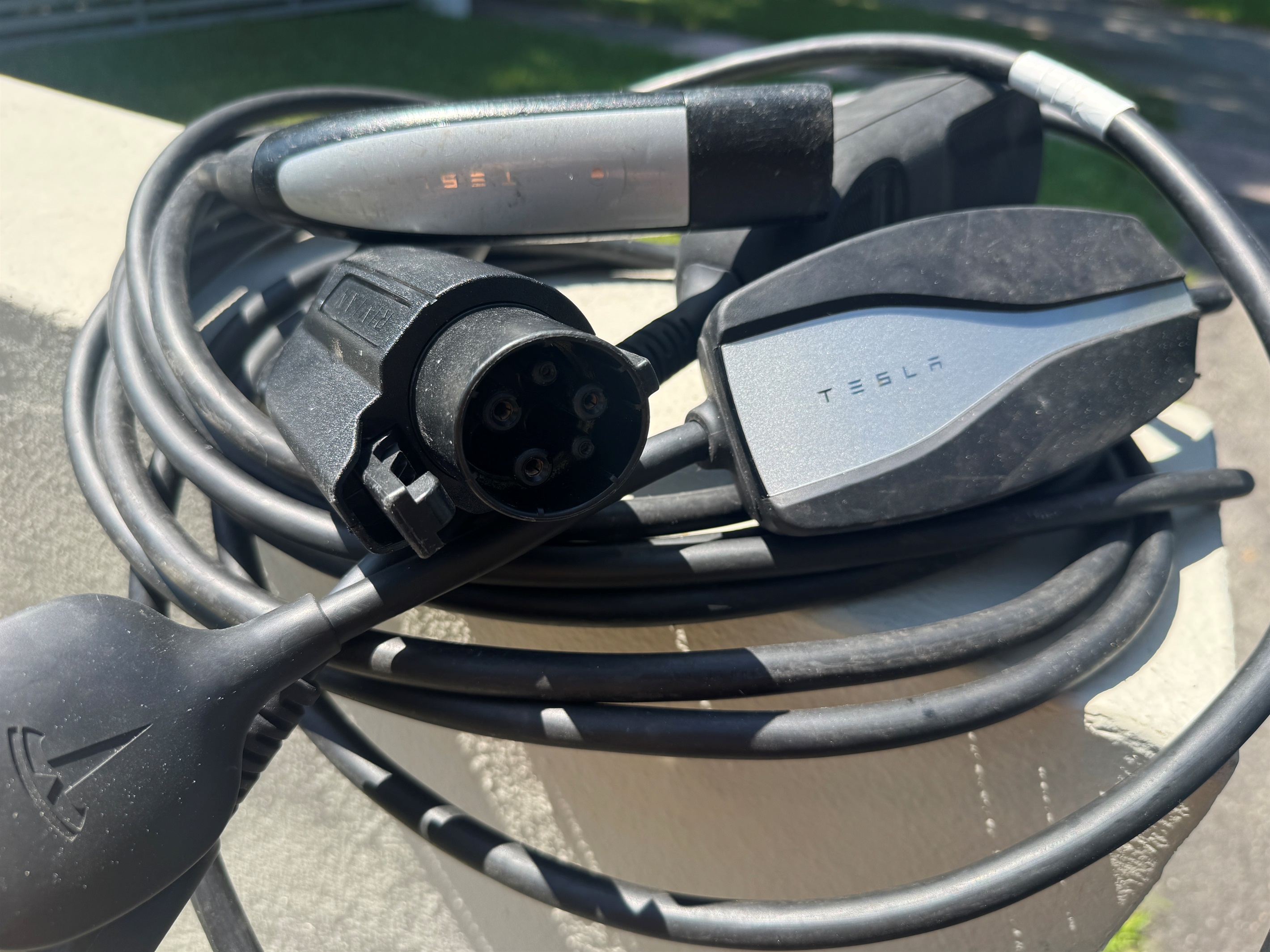 EV charging available in the garage, portable cable and 220V outlet provided on request