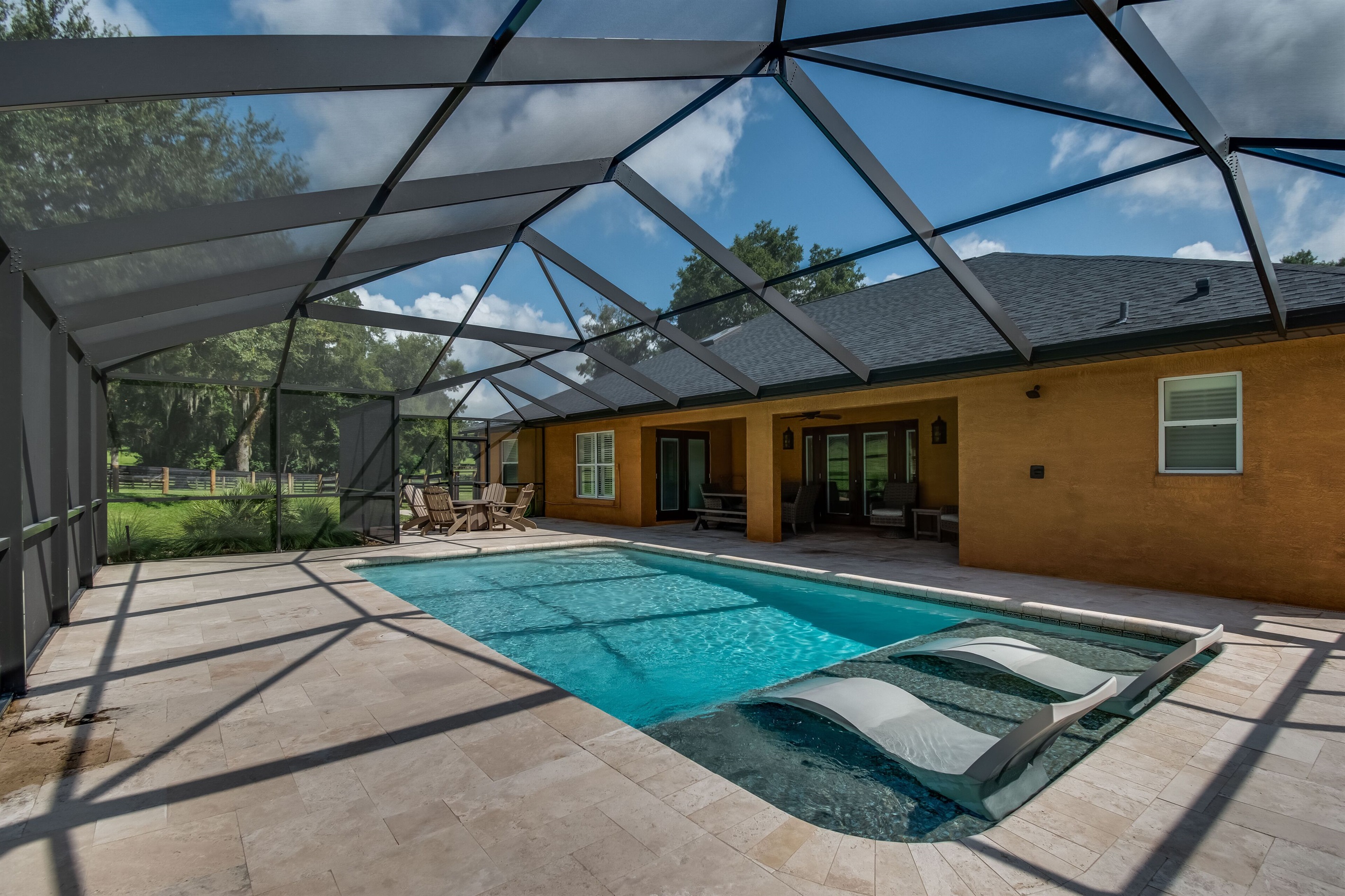 Screened in pool 
