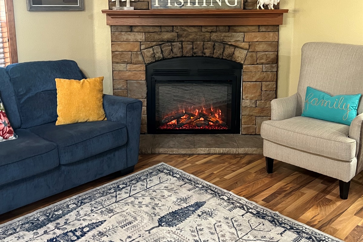 Living Room with Fireplace