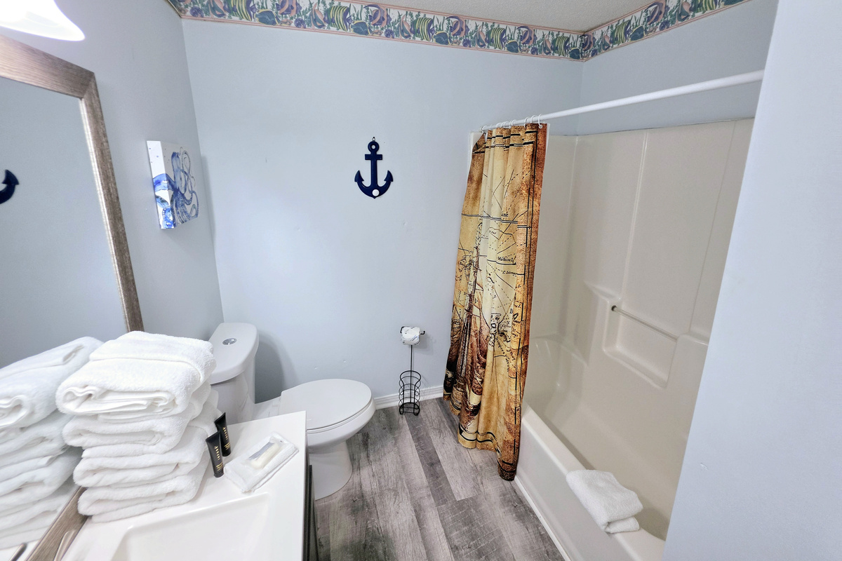 Bathroom with tub/shower combo