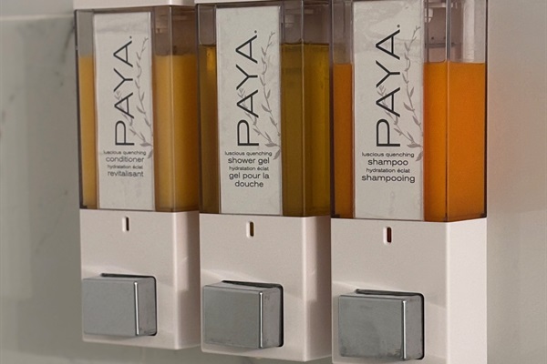 Shampoo, Conditioner, and Body Wash provided