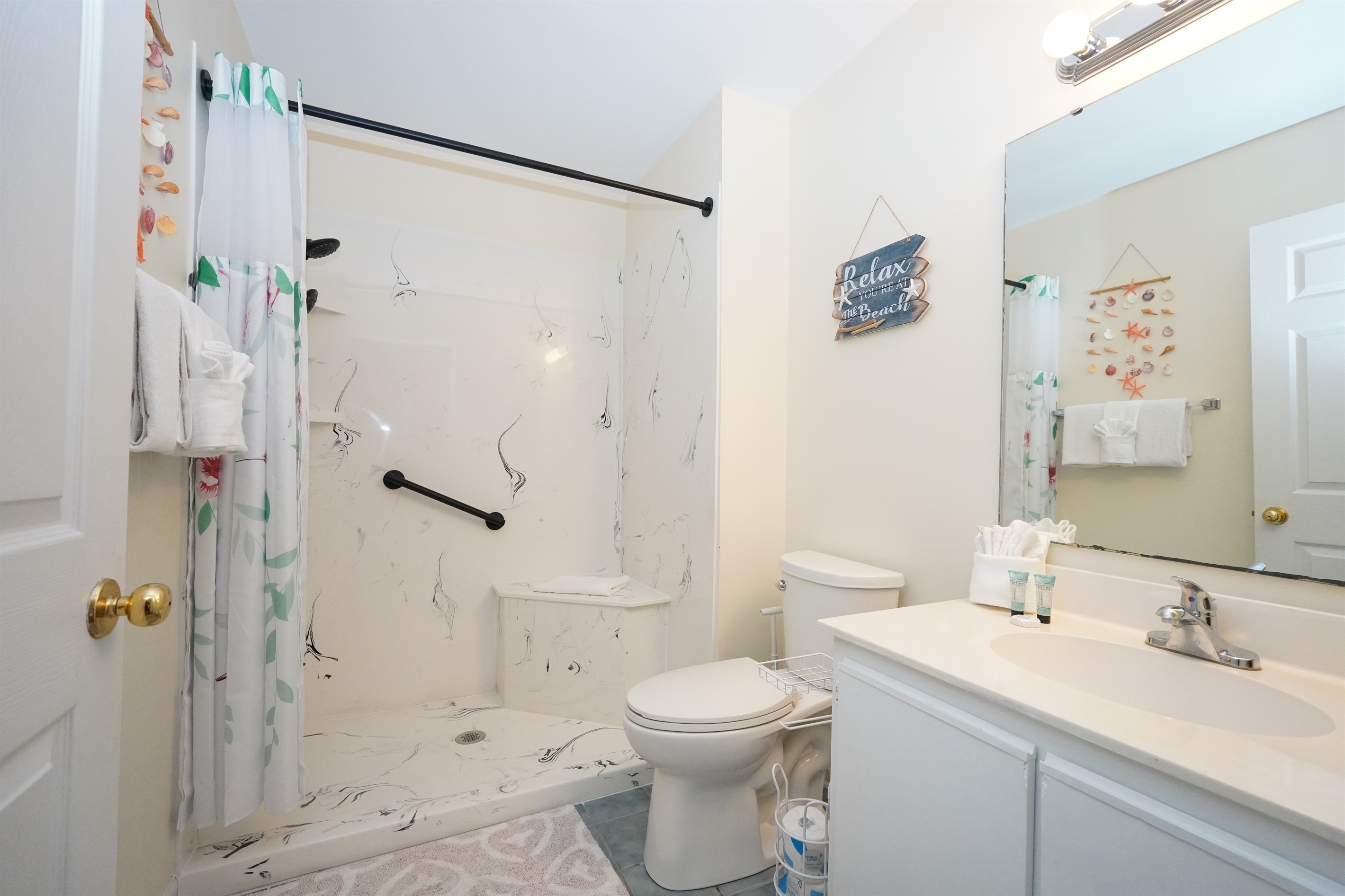 Full Hall Bath with Large Walk-In Shower